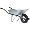 Brouette PREMS 90 litres Galva roue gonflée