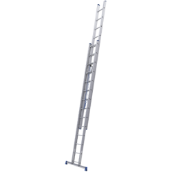 Échelle coulissante à corde aluminium 2x14 échelons hauteur de travail 7.94m