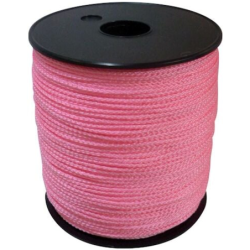 Cordeau tresse polypro rose 2.5mm x 100m