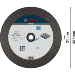 Disque à tronçonner Bosch Expert for Metal diamètre 300 x 3.5 mm allésage 20mm