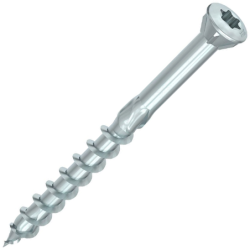 Vis pour pare-closes tête fraisée bombée acier zingué blanc T-Drive TX10 3.5x50 - Boîte de 500