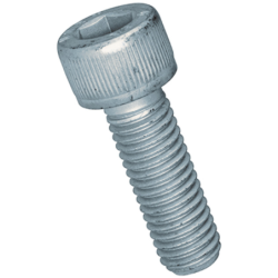 Vis à métaux tête cylindrique six pans creux - Filetage total - acier zingué 12.9
