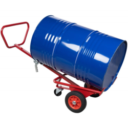 Diable pour fut de 220 L Fimm avec roulette Ø100 mm en nylon charge 350 kg