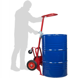 Diable pour fut de 220 L Fimm avec roulette Ø100 mm en nylon charge 350 kg