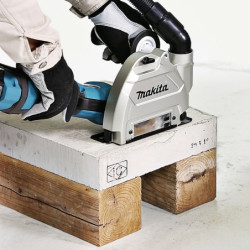 Carter de protection Makita pour rainurage avec raccord d'aspiration pour meuleuse Ø125 mm