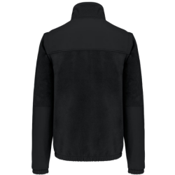 Veste polaire manches amovibles homme noire