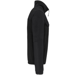 Veste polaire manches amovibles homme noire
