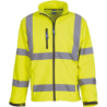 Veste softshell micropolaire haute visibilité jaune