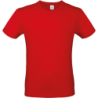 Tee Shirt homme manches courtes E150 rouge 100% coton