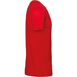 Tee Shirt homme manches courtes E150 rouge 100% coton
