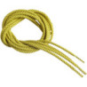 Lacet rond jaune et noir longueur 140cm - la paire