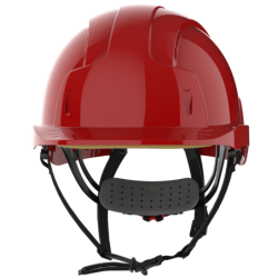Casque de protection ventillé leger EVOLITE Rouge JSP