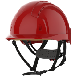 Casque de protection ventillé leger EVOLITE Rouge JSP