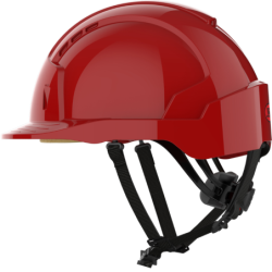 Casque de protection ventillé leger EVOLITE Rouge JSP
