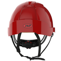 Casque de protection ventillé leger EVOLITE Rouge JSP