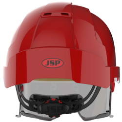 Casque de sécurité ventilé avec lunettes EVO VISTALens Rouge JSP