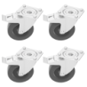 Roulette pivotante diamètre 125 mm avec frein pour coffre de chantier travaux public en tôle en lot
