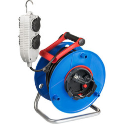 Enrouleur électrique Standard SM4-RB 40m câble H05VV-F 3G1,5 Powerblock 4 prises à clapet