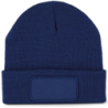 Bonnet tricoté en acrylique doux KP895 K-Up avec patch coloris Royal Blue