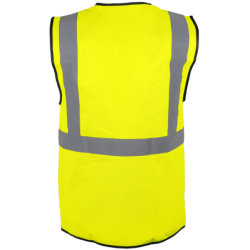 Gilet HV polyester multipoches GARA Singer jaune