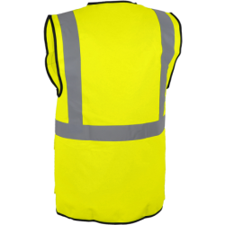 Gilet HV polyester multipoches GARA Singer jaune