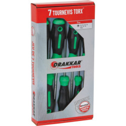 Tournevis Torx® de T10 à T40 boîte carton de 7 piéces