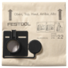 Sac filtre Festool FIS-CT 22/5 pour aspirateur CT 22 lot de 5