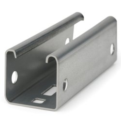 Rail solaire perforé INDEXTRUT 41x41x1.5mm Longueur 2.5m pack de 6