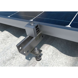 Rail solaire perforé INDEXTRUT 41x41x1.5mm Longueur 2.5m pack de 6