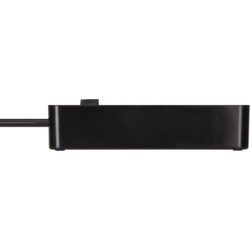 Multiprise Ecolor 3 prises avec interrupteur 1.5m de câble H05VV-F 3G1.0 noire
