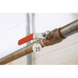 Jetons vierges aluminium Ø30 mm boite de 100