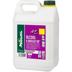 Alcool à brûler 90° Combustible et nettoyant Mieuxa Bouteille 1L