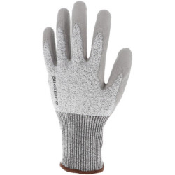 Gant anti coupure C PEHD paume enduite PU Jauge 13