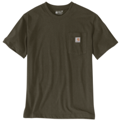 Tee shirt coton manches courtes Pocket SS vert olive