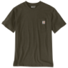 Tee shirt coton manches courtes Pocket SS vert olive