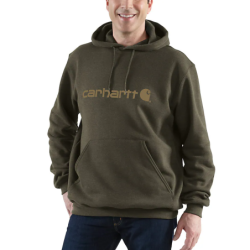 Sweat à capuche Signature Logo Hooded marron