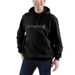 Sweat à capuche Signature Logo Hooded noir et gris