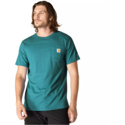 Tee shirt manches courtes Force Pocket SS bleu