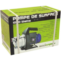 Pompe de surface en inox 1000 W 230 V 4.4 bar débit 3500 l/h sortie Ø1''