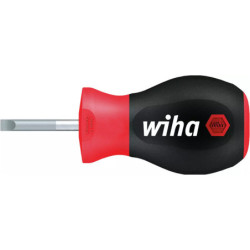 Tournevis à fente SoftFinish Wiha lame ronde courte