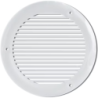 Grille de ventilation ronde intérieure ou extérieure diamètre 103 mm blanc