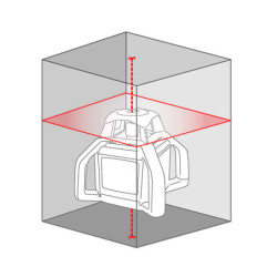 Pack laser Rotativo H4 rouge IP66 portée 500 mètres avec récepteur millimétrique 61326