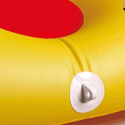 Bouée part de pizza avec système d'accroche et portes-gobelets - L 1.93 m - PVC durable