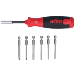Tournevis avec magasin porte embout Wiha Lift up 6 embouts 70 mm PZ TX