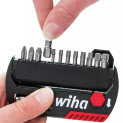 Coffret de 12 embouts Wiha XSelector Standard PH2 PZ1-2-3 TX10-15-20-25-30-40 et porte embout