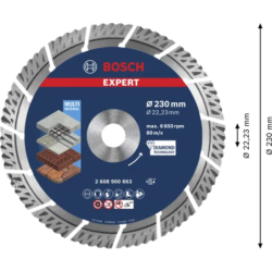 Disque diamant Multi-materiaux EXPERT 350 x 20/25.4 mm