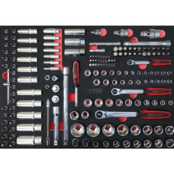 Servante ULTIMATE blanche 7 tiroirs équipée de 384 outils