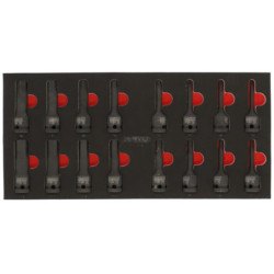 Servante ULTIMATE blanche 7 tiroirs équipée de 384 outils