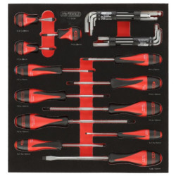 Servante ULTIMATE blanche 7 tiroirs équipée de 384 outils