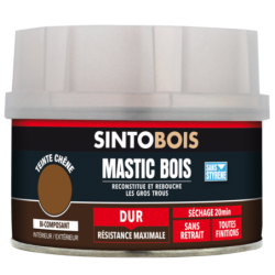 Mastic à bois SintoBois Dur pour réparer et restaurer le bois Sapin Boîte de 1.040kg